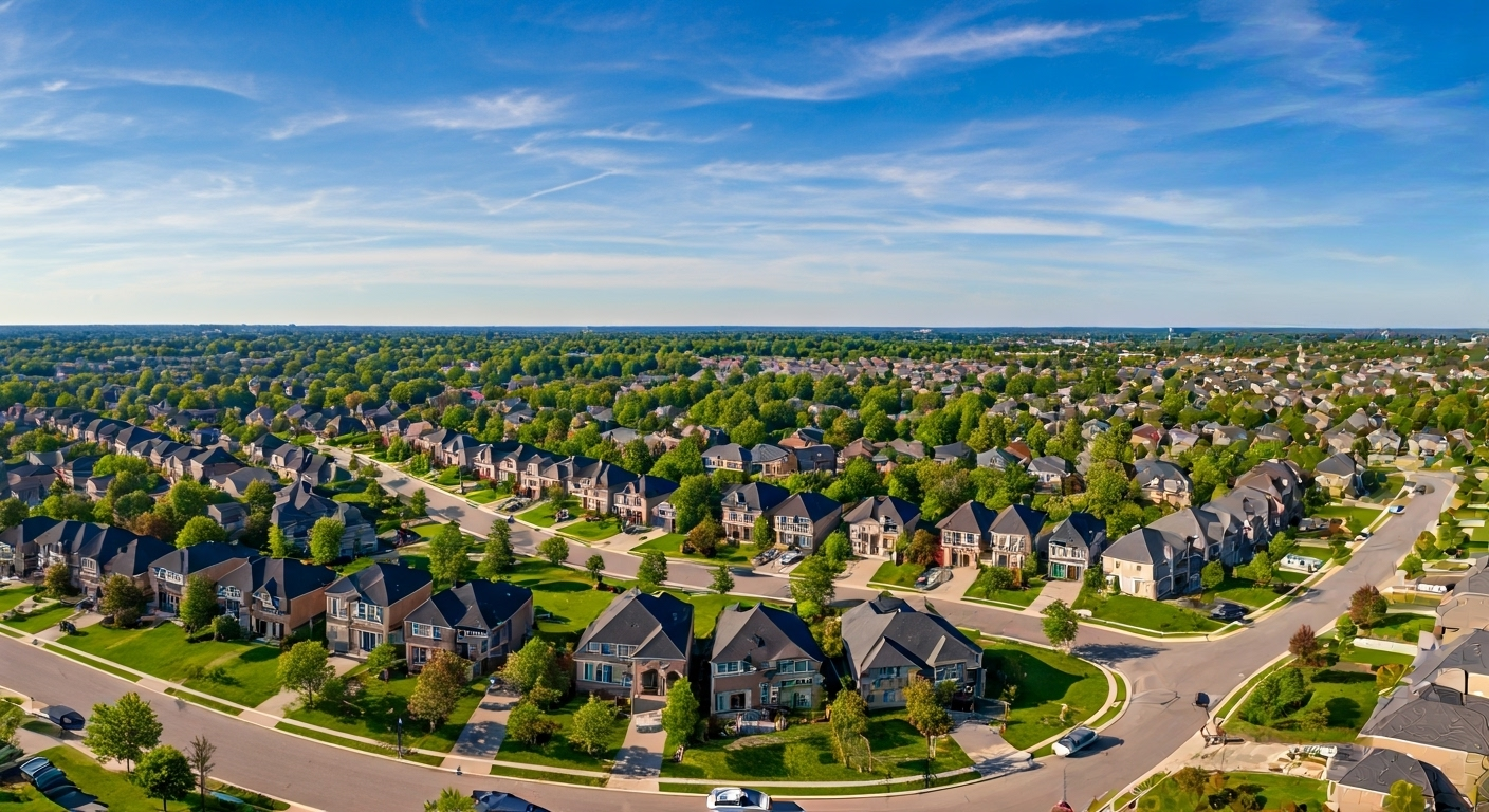 Barrhaven neighborhoods aerial view