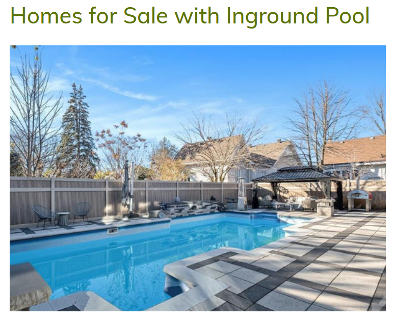 Homes for Sale with Inground Pool